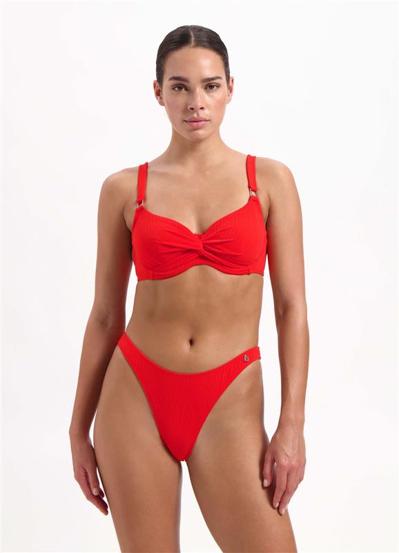 Fiery Red shaping bikinitop 